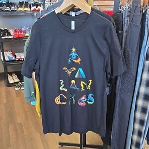 Bella Canvas Black Tee with Colorful Graphic